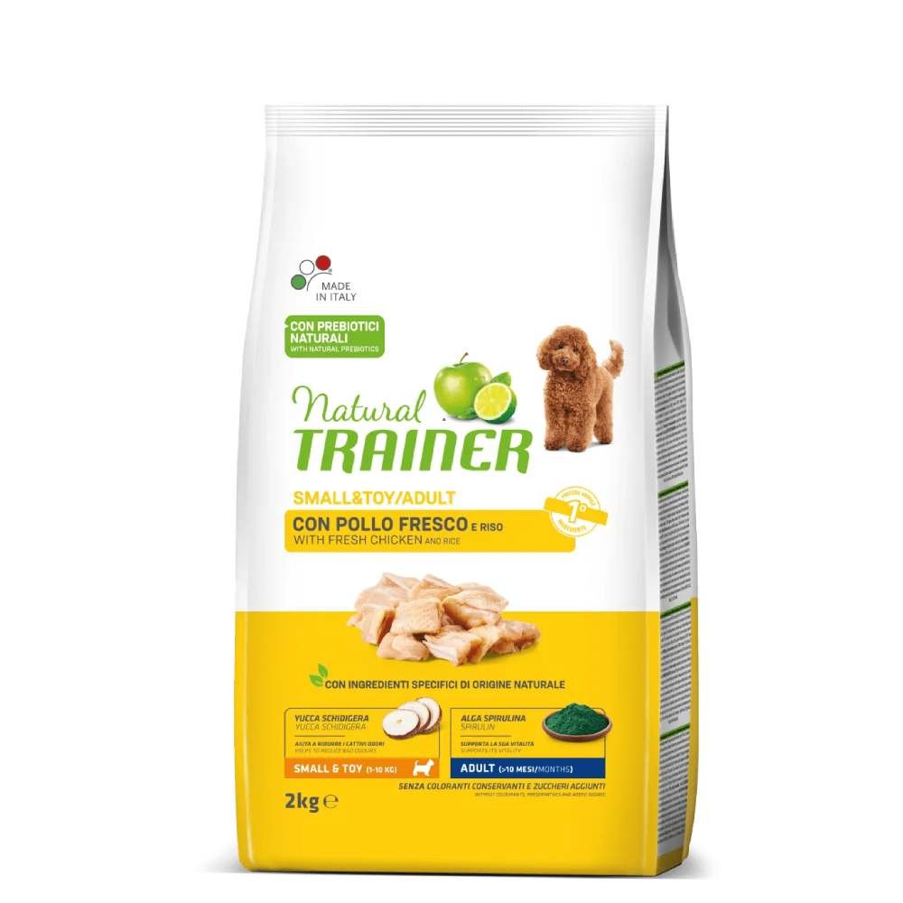 CROCCHETTE CANE MINI ADULT CON POLLO 2 KG - NATURAL TRAINER