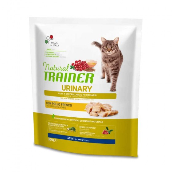 CROCCHETTE GATTO URINARY ADULT CON POLLO 300 GR - NATURAL TRAINER