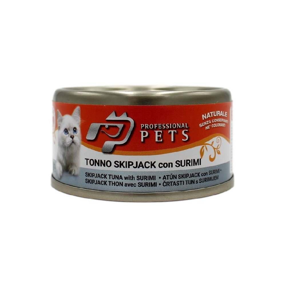 UMIDO PER GATTO GUSTO TONNO SKIPJACK CON SURIMI 70 GR - PROFESSIONAL PET