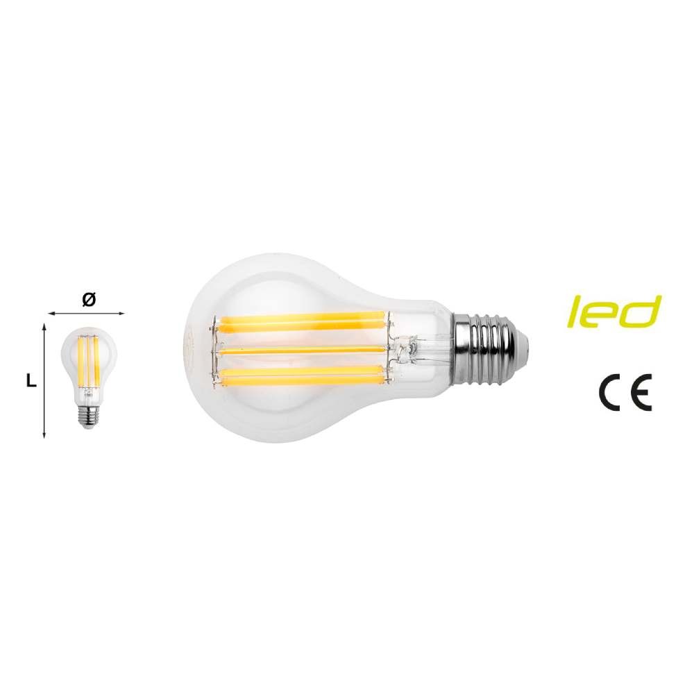 LAMPADA LED GOCCIA CON FILAMENTO E27 7 W 806 LM 4000 K LUCE BIANCA NATURALE - MAURER LAMPADA LED GOCCIA CON FILAMENTO E27 7 W 806 LM 4000 K LUCE BIANCA NATURALE - MAURER