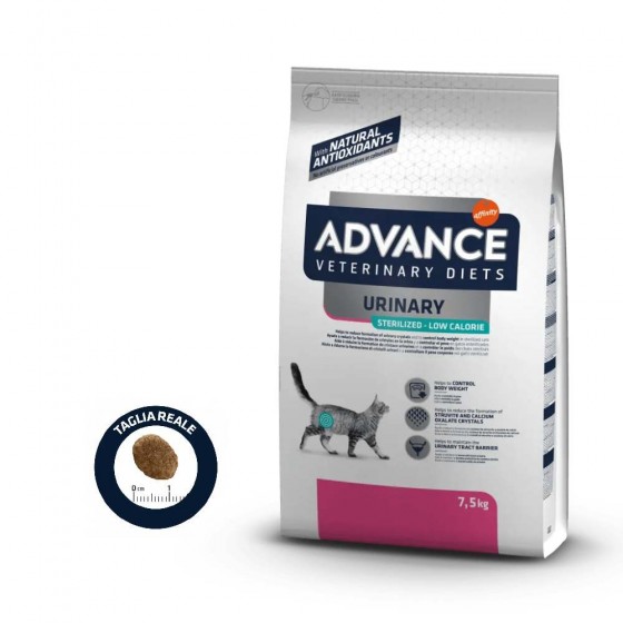 CROCCHETTE URINARY STERILIZED LOW CALORIE PER GATTO 1,25 KG - ADVANCE