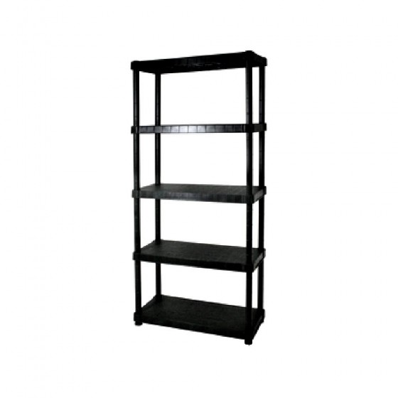 SCAFFALE RESINA CON 5 RIPIANI DIMENSIONI 90 X 40 X 188 CM