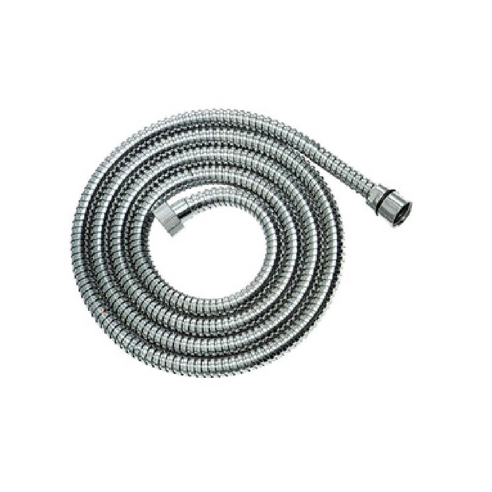 FLESSIBILE DOCCIA IN ACCIAIO CROMATO ATTACCO CONICO CON DOPPIA AGGRAFFATURA 200 CM