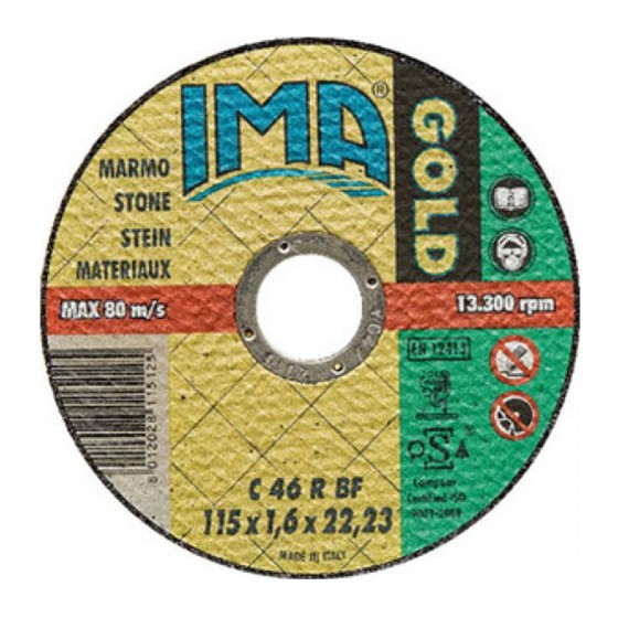 MINIDISCO "GOLD" PIANO PER MARMO 115 MM SPESS.1,6 MM - IMA