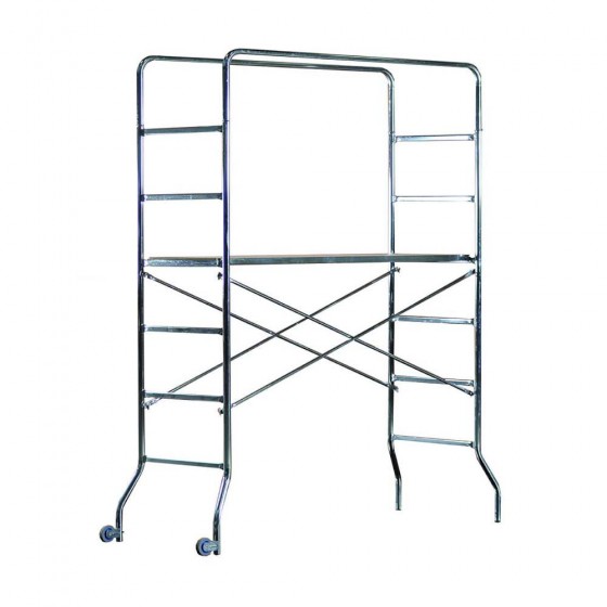 PONTEGGIO ACCIAIO ZINCATO MODELLO "SUPER TRIO" 65 X 169 X 218 CM