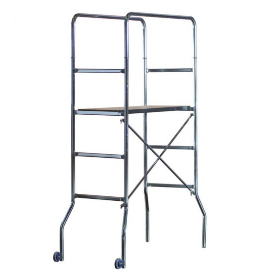 PONTEGGIO ACCIAIO ZINCATO MODELLO "TRIO" 60 X 130 X 188 CM
