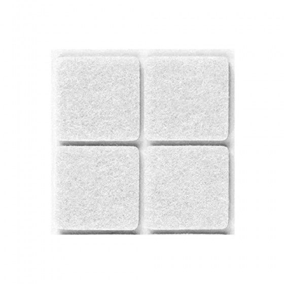 FELTRINI CON AUTOADESIVO 25 X 25 MM 8 PZ COLORE BIANCO