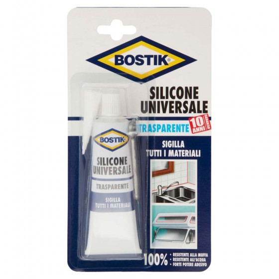 SILICONE UNIVERSALE TRASPARENTE 60 ML - BOSTIK
