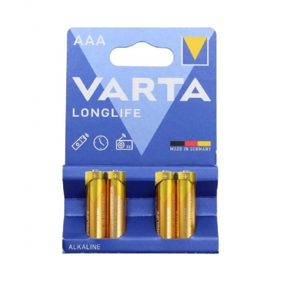 BATTERIE LONGLIFE ALCALINE MINISTILO BL. 4 PZ - VARTA