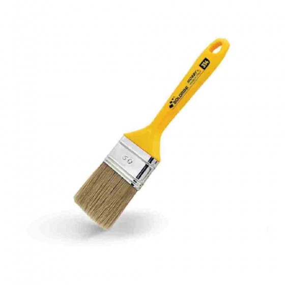 PENNELLO MODELLO HOBBY 314 CON SETOLE BIONDE E MANICO IN PLASTICA - 30 MM - BOLDRINI