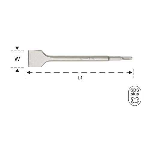 SCALPELLO SDS-PLUS TAGLIO 40MM X 250MM - MAURER PLUS