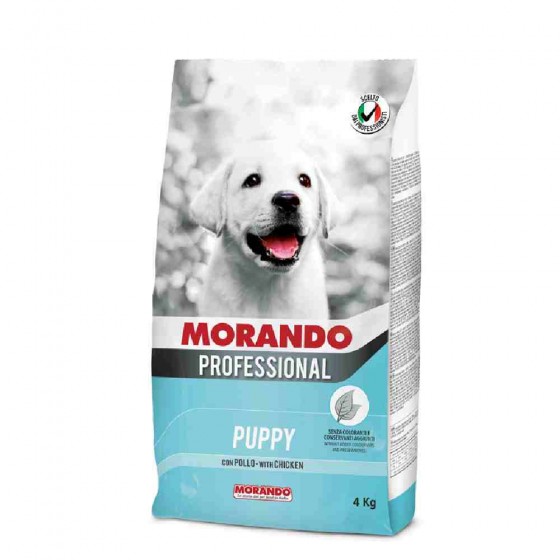 CROCCHETTE CANE PUPPY CON POLLO 4 KG - MORANDO PROFESSIONAL