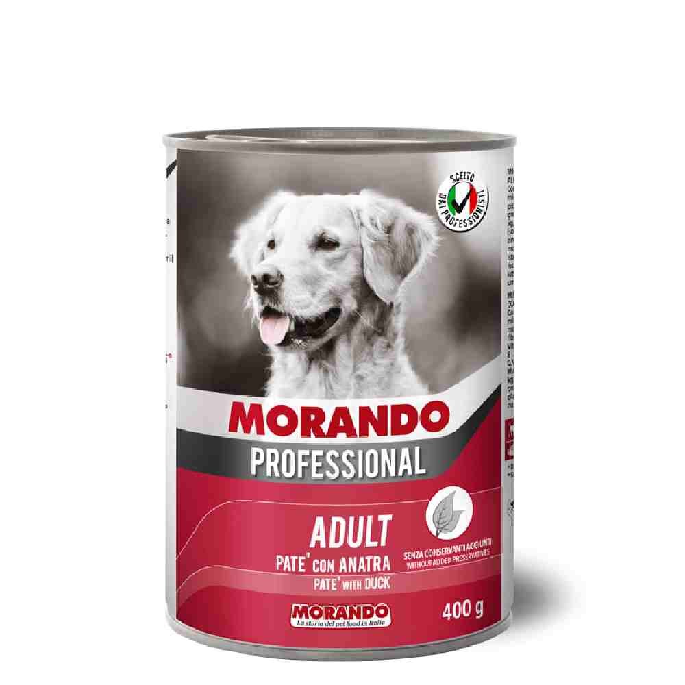 PATE' CANE ADULT CON ANATRA 400 GR - MORANDO PROFESSIONAL