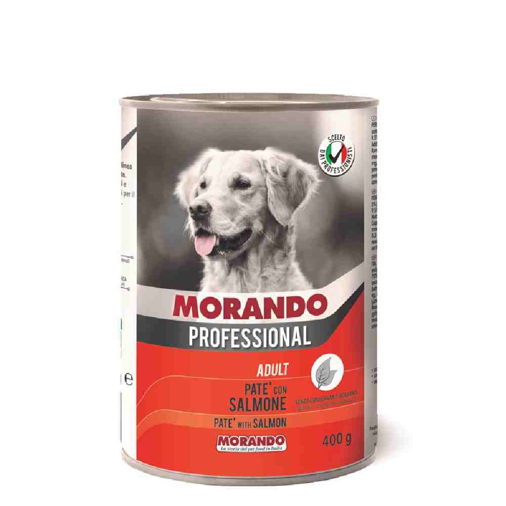 PATE' CANE ADULT CON SALMONE 400 GR - MORANDO PROFESSIONAL