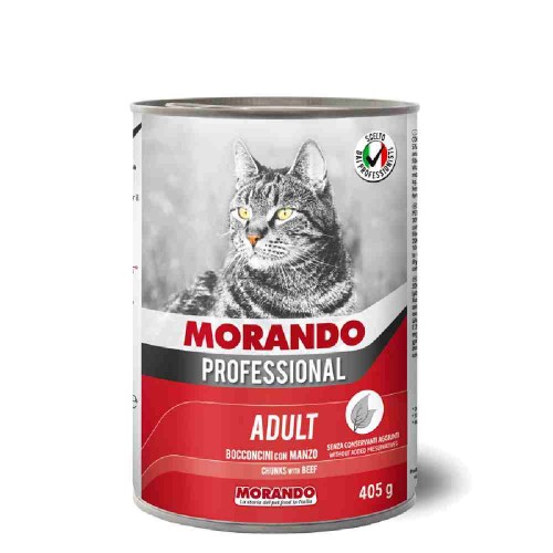 BOCCONCINI GATTO ADULT CON MANZO 405GR - MORANDO PROFESSIONAL