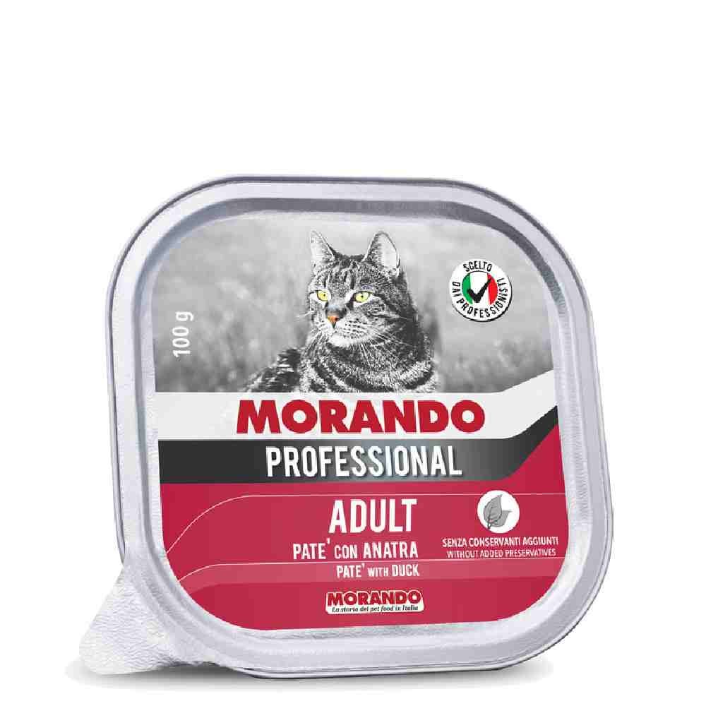 PATE' GATTO ADULT CON ANATRA 100 GR - MORANDO PROFESSIONAL