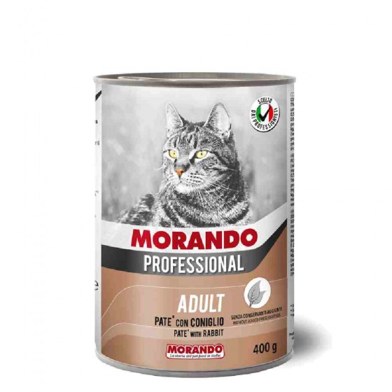 PATE'_GATTO_ADULT_CON_CONIGLIO_400_GR_-_MORANDO_PROFESSIONAL