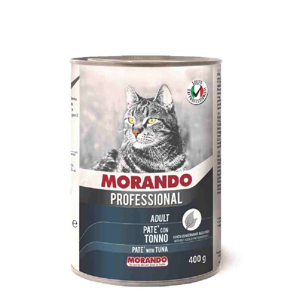 PATE' GATTO ADULT CON TONNO 400 GR - MORANDO PROFESSIONAL