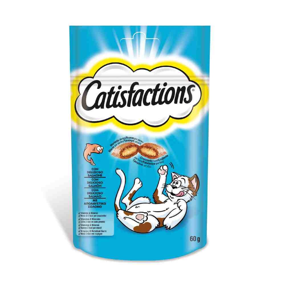 SNACK PER GATTO CON DELIZIOSO SALMONE 60 GR - CATISFACTION