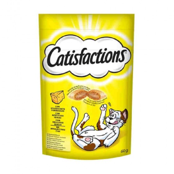 SNACK PER GATTO CON STUZZICANTE FORMAGGIO 60 GR - CATISFACTION