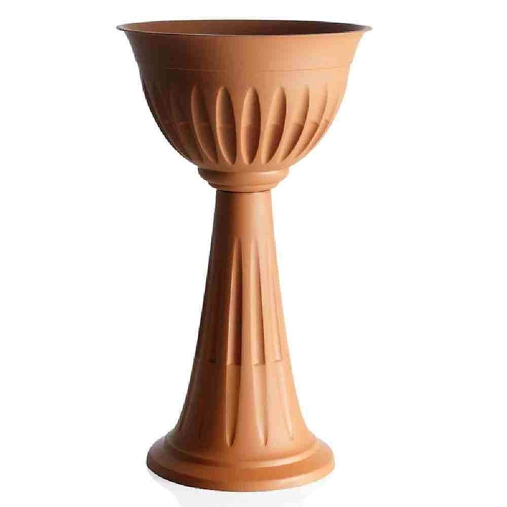 CIOTOLA A COLONNA MODELLO ALBA Ø 43 CM COLORE TERRACOTTA - BAMA