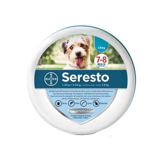 SERESTO ® COLLARE ANTIPARASSITARIO PER CANI FINO 8 KG -  ELANCO