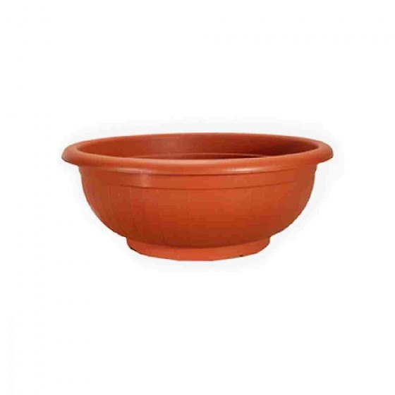 CIOTOLA PER FIORI MODELLO CAPRI Ø 20 CM COLORE TERRACOTTA - DUPLAST