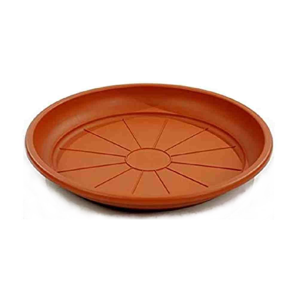 SOTTOVASO ROTONDO MODELLO PONZA Ø 35 CM COLORE TERRACOTTA - DUPLAST