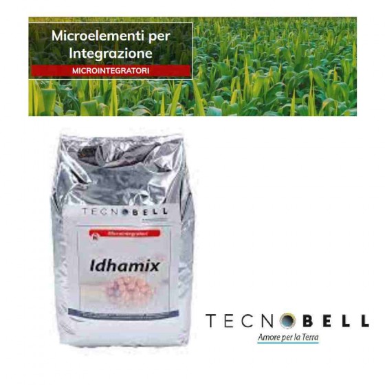 CONCIME IDHAMIX - MISCELA SOLIDA DI MICROELEMENTI CHELATI CON IDHA 1 KG - TECNOBELL