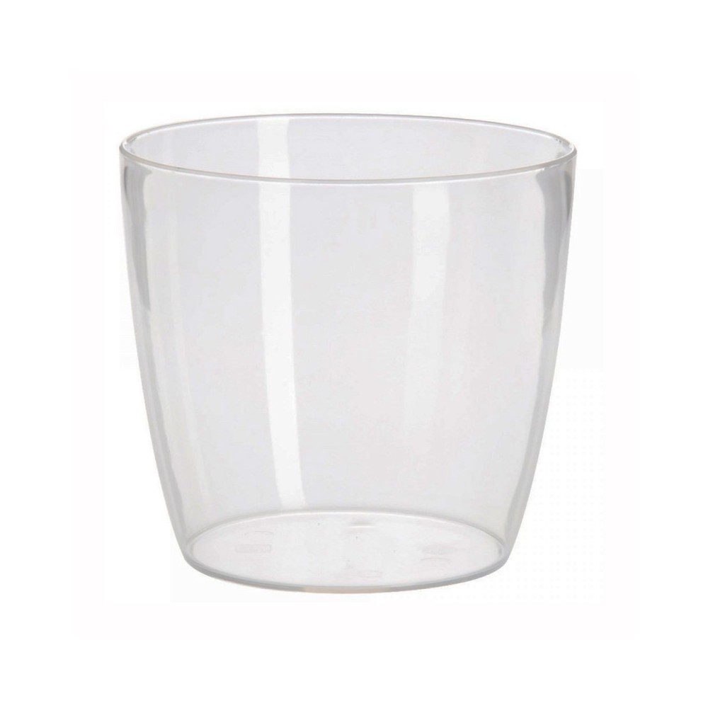 PORTAVASO LINEA VERVE CRYSTAL Ø 18 CM COLORE TRASPARENTE - NICOLI