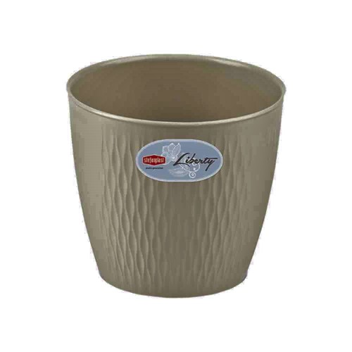 VASO PER FIORI MODELLO LIBERTY Ø 20 CM COLORE QUARZO - STEFANPLAST