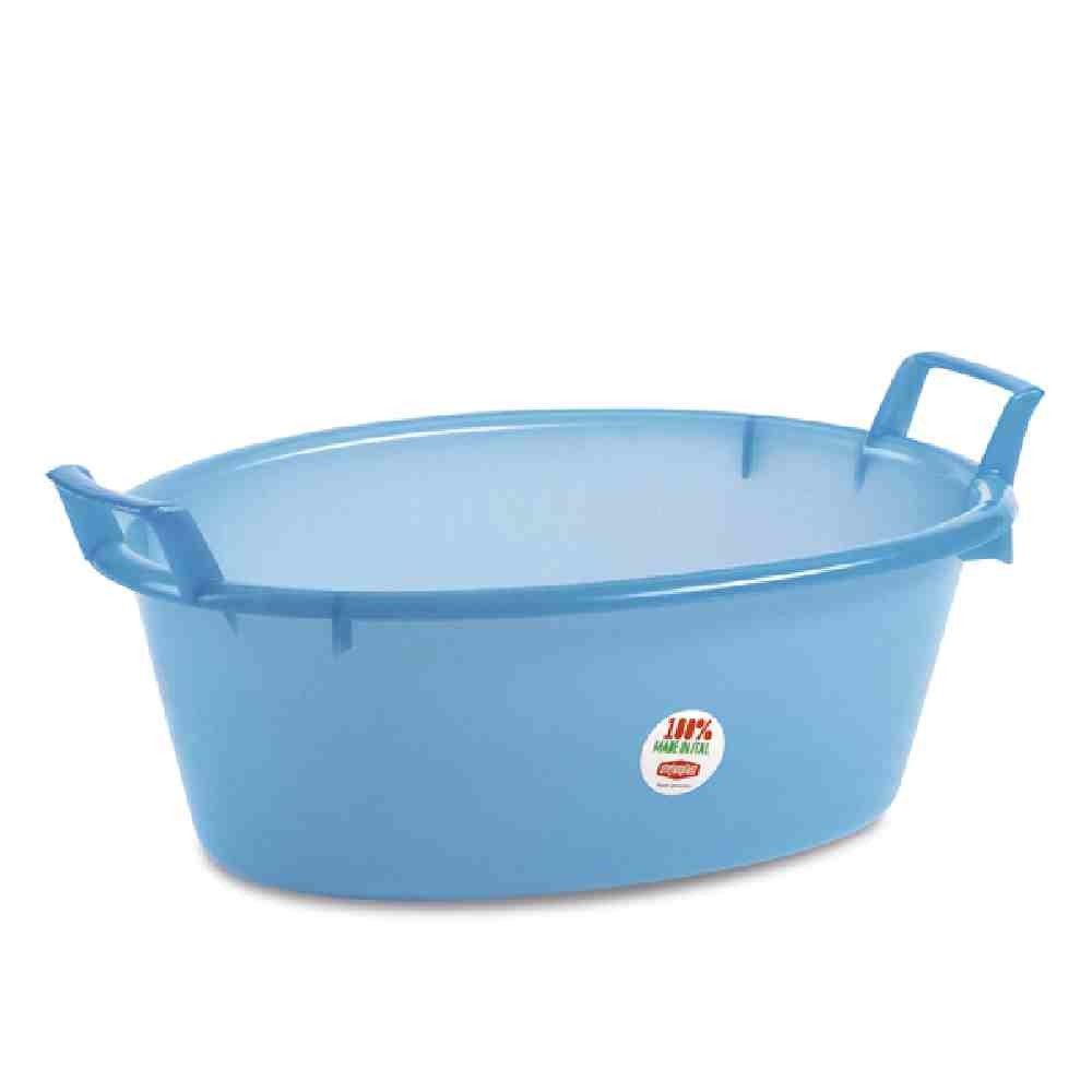 BACINELLA OVALE 50 CM 16 LT COLORE AZZURRO