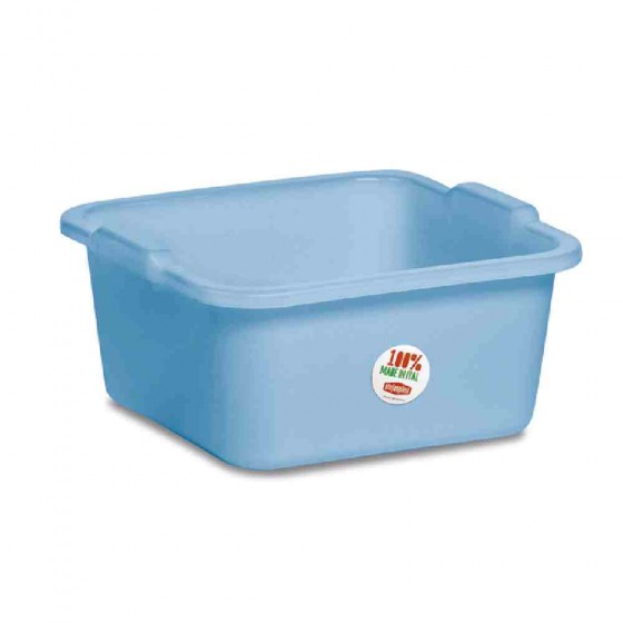 BACINELLA QUADRA 34 X 34 CM 11 LT COLORE AZZURRO