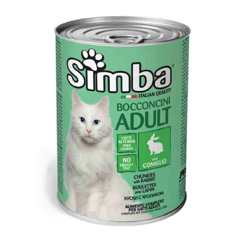 BOCCONCINI GATTO SIMBA ADULT CON CONIGLIO 415 GR - MONGE