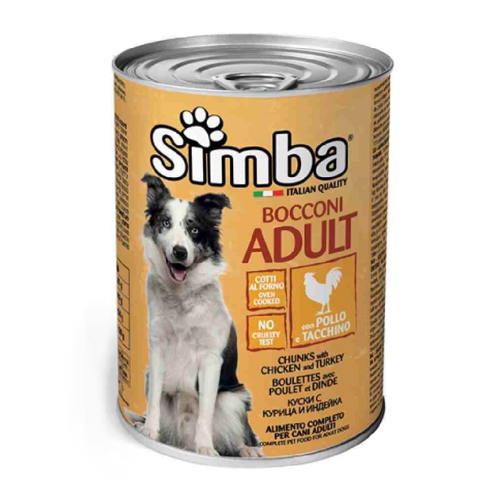 BOCCONI CANE SIMBA ADULT CON POLLO E TACCHINO 415 GR - MONGE