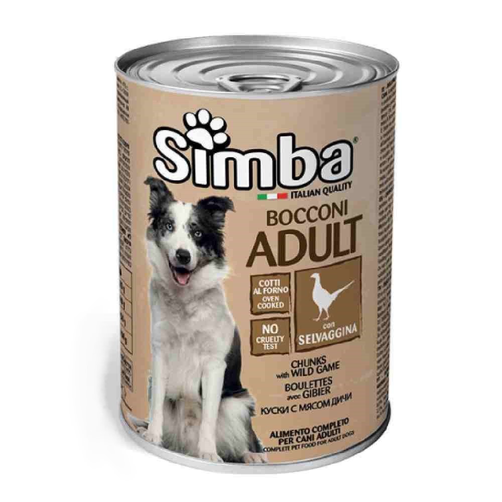 BOCCONI CANE SIMBA ADULT CON SELVAGGINA 415 GR - MONGE