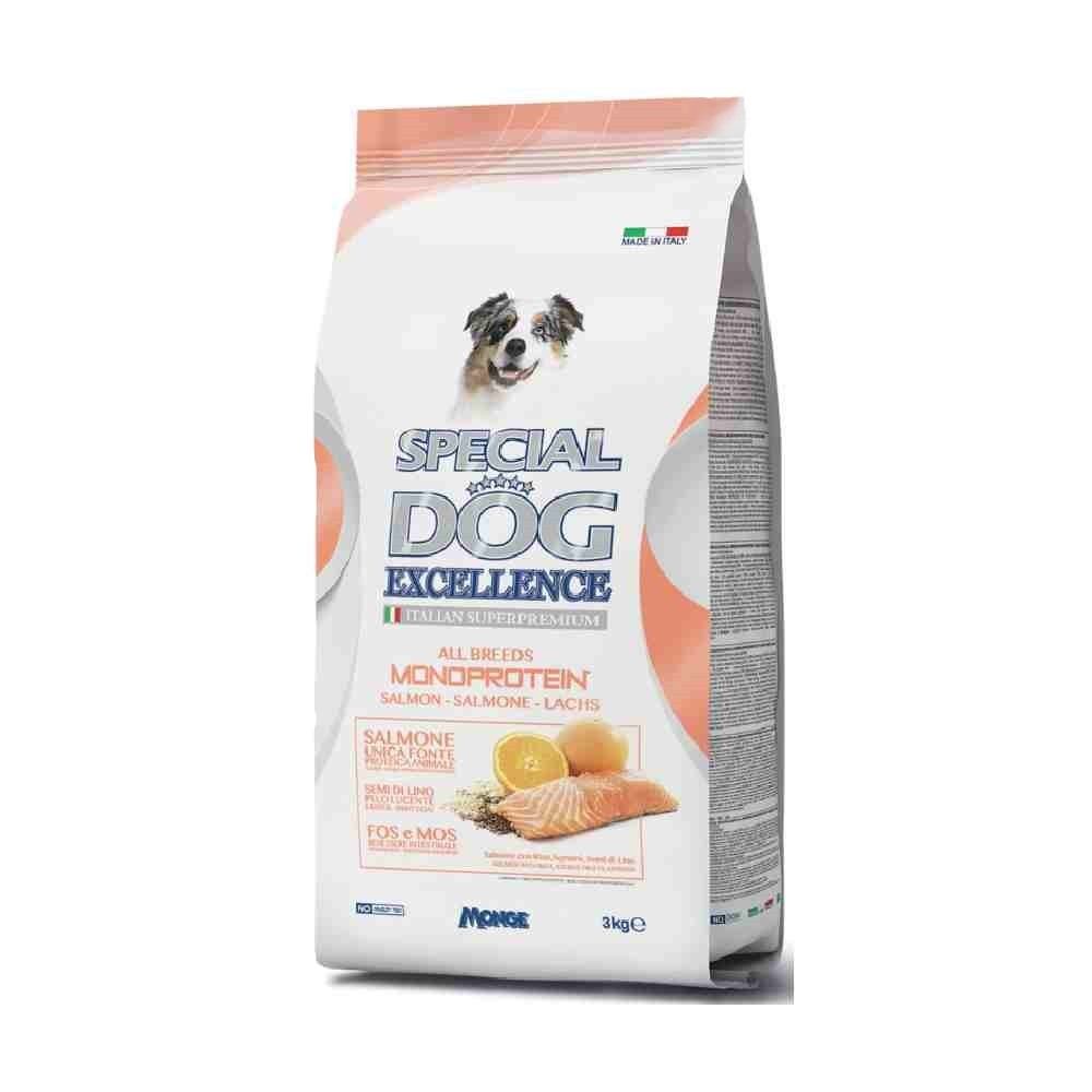 CROCCHETTE CANE SPECIAL DOG EXCELLENCE MONOPROTEIN ALL BREEDS CON SALMONE 3  KG - MONGE