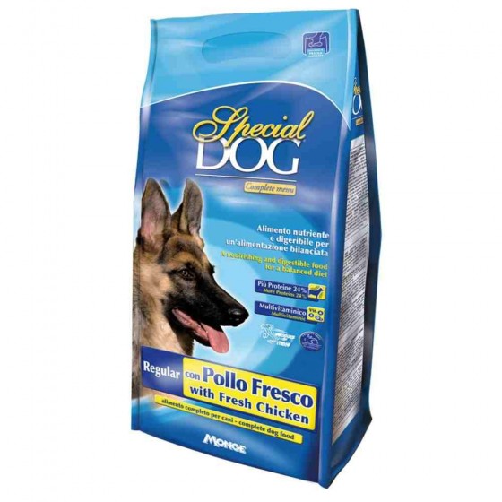 CROCCHETTE CANE SPECIAL DOG REGULAR ADULT CON POLLO 4 KG - MONGE
