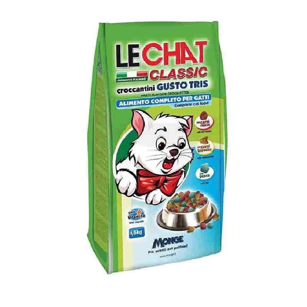 CROCCHETTE GATTO LECHAT CLASSIC ADULT GUSTO TRIS 1,5 KG - MONGE