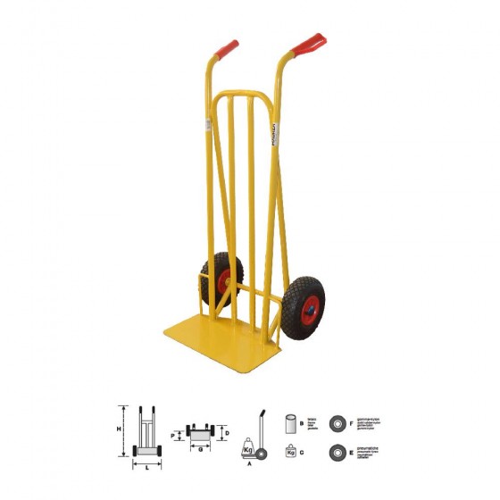 CARRELLO ACCIAIO ZEUS-L PORTATA 200KG - MAURER