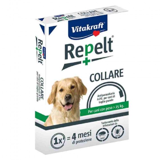 REPELT + COLLARE ANTIPARASSITARIO A.P.E. PER CANI OLTRE 25 KG - VITAKRAFT