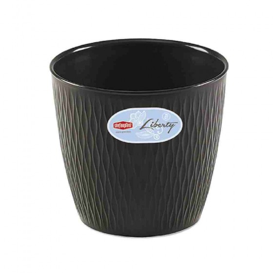 PORTAVASO PER FIORI MODELLO LIBERTY Ø 30 CM COLORE QUARZO - STEFANPLAST