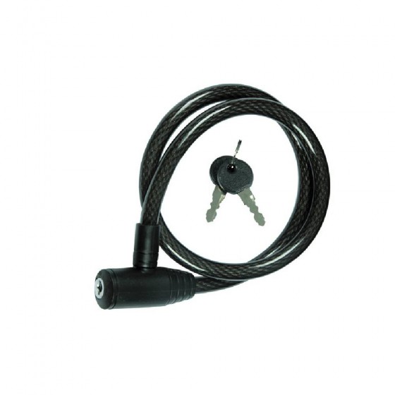 LUCCHETTO A SCATTO PER CICLI CON 2 CHIAVI FRESATE 80CM - MAURER