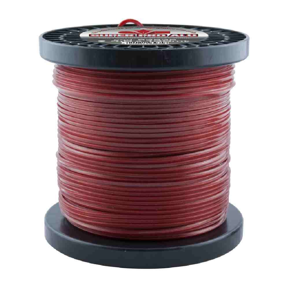 FILO IN NYLON ALUMADE PER DECESPUGLIARTORE A SEZIONE TONDA 4 MM X 130 M RED