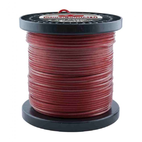FILO IN NYLON ALUMADE PER DECESPUGLIARTORE A SEZIONE TONDA 4 MM X 130 M RED
