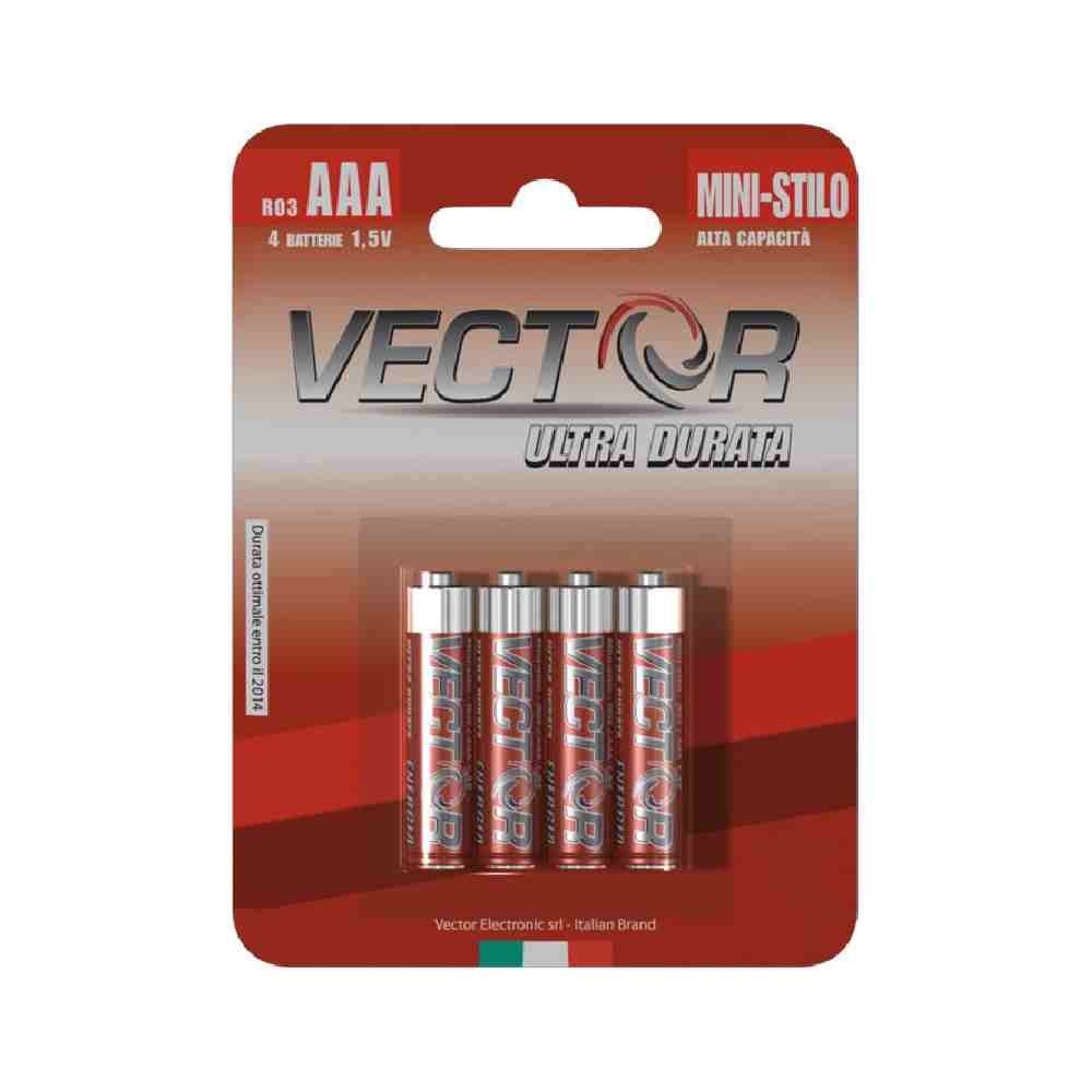 BATTERIE ULTRA DURATA MINISTILO 4 PZ