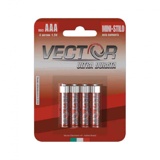 BATTERIE ULTRA DURATA MINISTILO 4 PZ