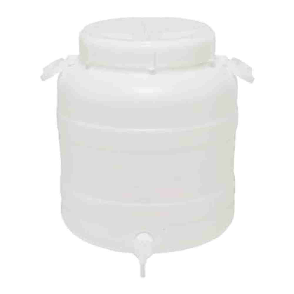 FUSTO BOCCA LARGA IN PLASTICA CON ATTACCO PER RUBINETTO 30 L