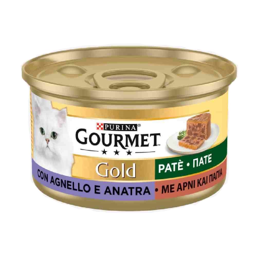 PATE' GOURMET GOLD PER GATTO CON AGNELLO E ANATRA 85 GR - PURINA