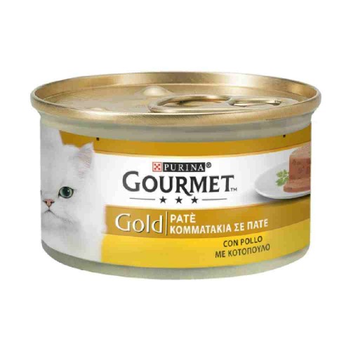 PATE' GOURMET GOLD PER GATTO CON POLLO 85 GR - PURINA
